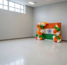 festival decorations Indian Flag Theme Balloon Backdrop