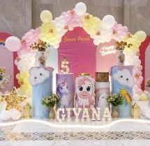 birthday Luxury Unicorn Theme Birthday Stage Decor