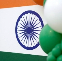 festival decorations Patriotic Tricolor Balloon Backdrop