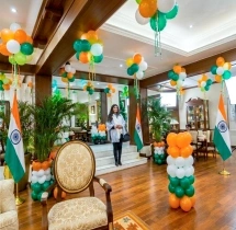 festival decorations Traditional Tricolor Office Decor Package