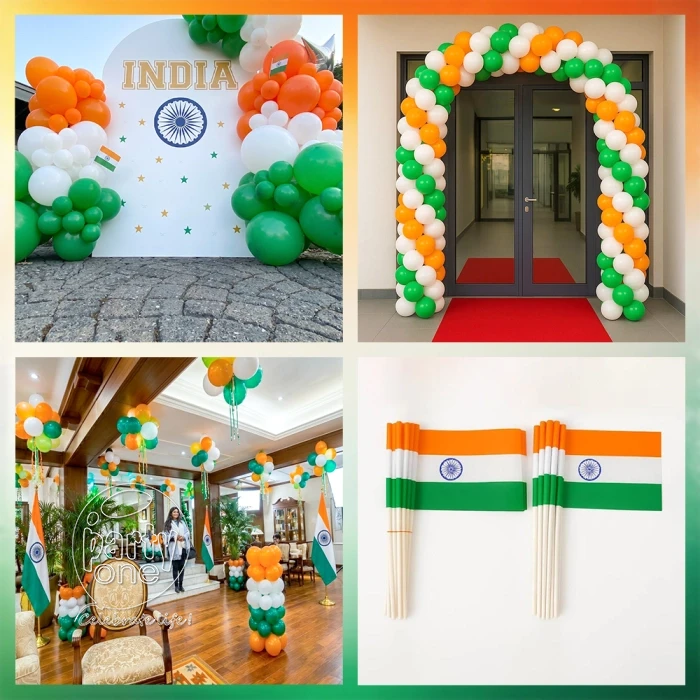 festival decorations Traditional Tricolor Office Decor Package