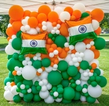 festival decorations Independence Day Balloon Backdrop Decor