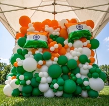 festival decorations Independence Day Balloon Backdrop Decor