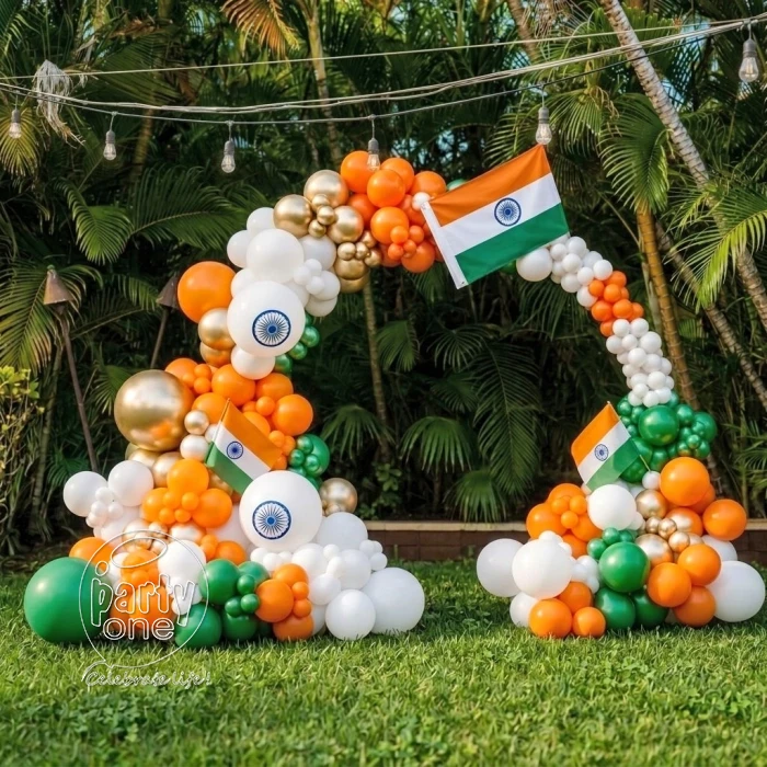 festival decorations Patriotic Outdoor Balloon Arch Decor