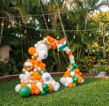 festival decorations Patriotic Outdoor Balloon Arch Decor