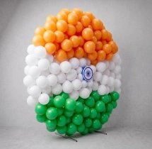 festival decorations Tricolor Balloon Circle Decoration