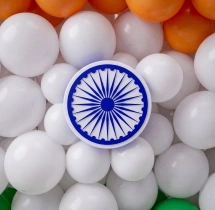 festival decorations Tricolor Balloon Circle Decoration