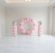 birthday Pink and White Unicorn Theme Decor at Home