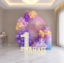 birthday Awesome Dreamy Unicorn Theme Ring Decor