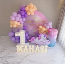 birthday Awesome Dreamy Unicorn Theme Ring Decor