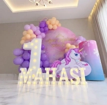 birthday Awesome Dreamy Unicorn Theme Ring Decor