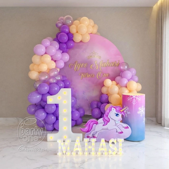 birthday Awesome Dreamy Unicorn Theme Ring Decor