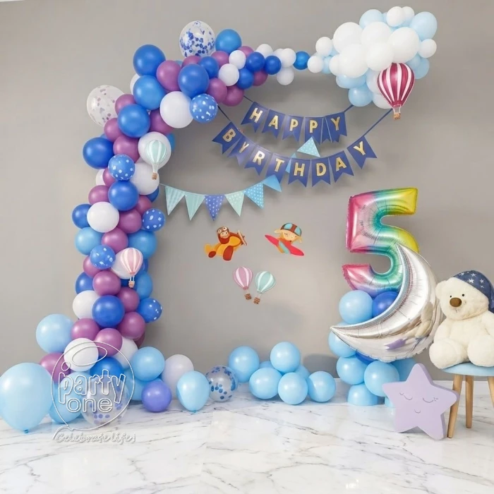 birthday Sky Adventure Birthday Balloon Decoration