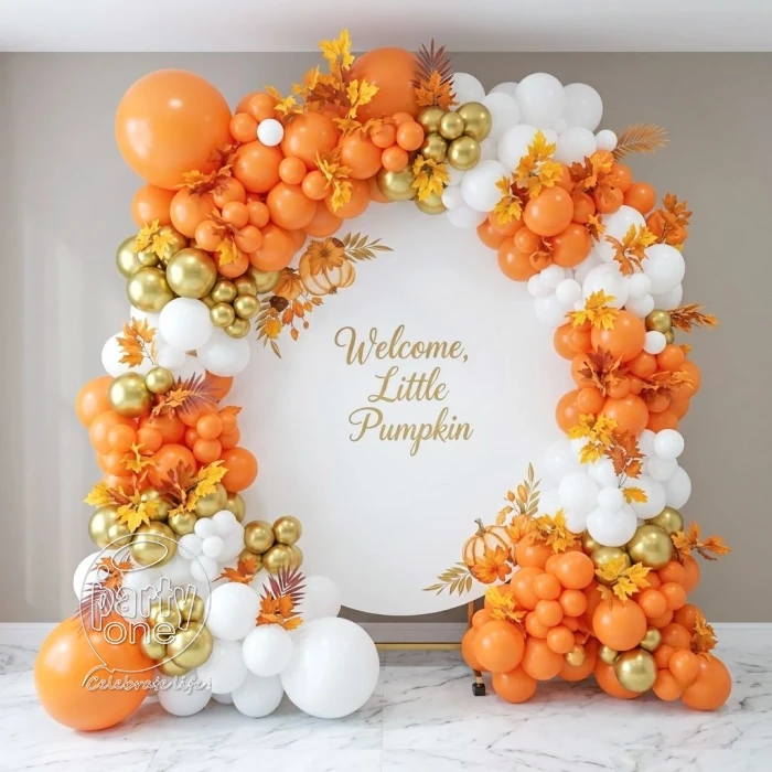 birthday Colourful Autumn Birthday Balloon Decoration