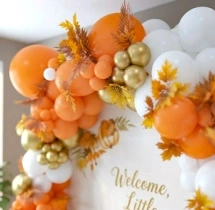 birthday Colourful Autumn Birthday Balloon Decoration