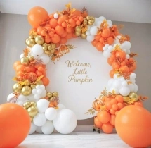 birthday Colourful Autumn Birthday Balloon Decoration