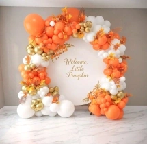 birthday Colourful Autumn Birthday Balloon Decoration
