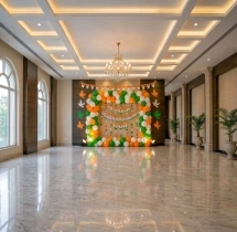 festival decorations Patriotic Balloon Wall Backdrop