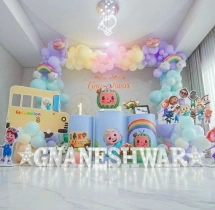 birthday Playful Cocomelon Theme Balloon Decor