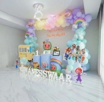 birthday Playful Cocomelon Theme Balloon Decor