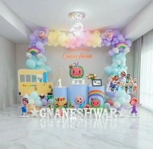 birthday Playful Cocomelon Theme Balloon Decor