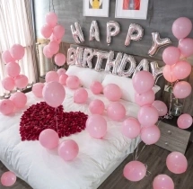 birthday Pink Birthday Bedroom Decoration