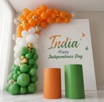 festival decorations Tricolor L-Arch Balloon Decor