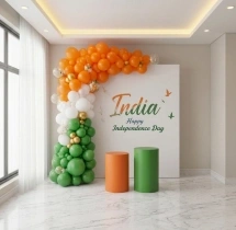 festival decorations Tricolor L-Arch Balloon Decor