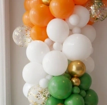 festival decorations Tricolor L-Arch Balloon Decor