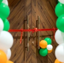 festival decorations Entrance Tricolor Balloon Decoration