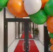 festival decorations Tricolour Entry Balloon Arch Decoration