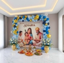 birthday Lord Krishna Theme Mundan Ceremony Decor