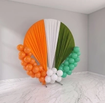 festival decorations Tri Colour Cloth Ring Decoration