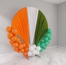festival decorations Tri Colour Cloth Ring Decoration