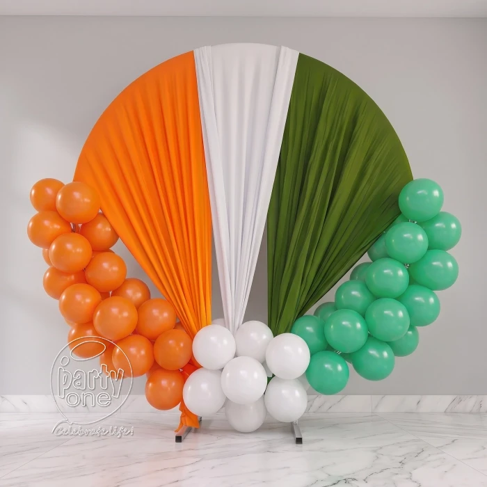 festival decorations Tri Colour Cloth Ring Decoration