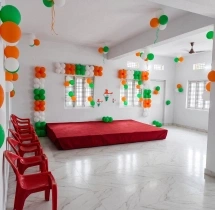 festival decorations Tri Colour Balloon Decoration for Institutions