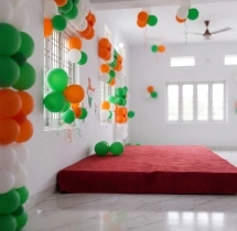 festival decorations Tri Colour Balloon Decoration for Institutions