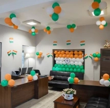 festival decorations Housing Society Independence Day Decoration