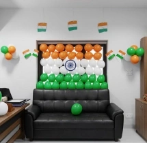festival decorations Housing Society Independence Day Decoration