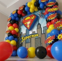 birthday Superman Theme Birthday Wall Decoration