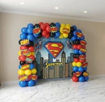 birthday Superman Theme Birthday Wall Decoration