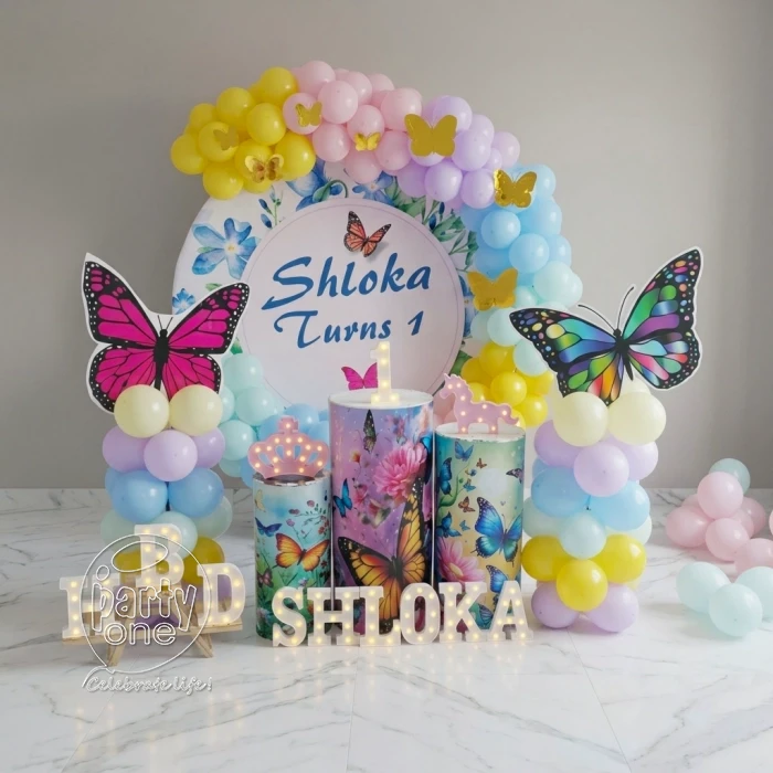 kids theme decorations Wings of Joy Butterfly Theme Decoration