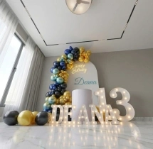 birthday New U Shaped Arch Balloon Decor