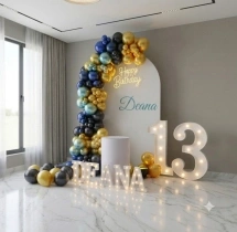 birthday New U Shaped Arch Balloon Decor