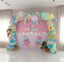 birthday Cute Ice Cream Theme Birthday Balloon Decor