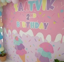 birthday Cute Ice Cream Theme Birthday Balloon Decor