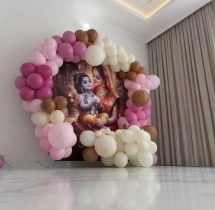birthday Lord Krishna Theme Birthday Decoration