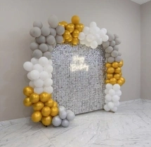 birthday Dazzling Silver Sequin Birthday Decor