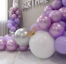 birthday Purple Balloons 1st Birthday Decor