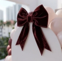 birthday Wine Red and White Birthday Balloon Decoration